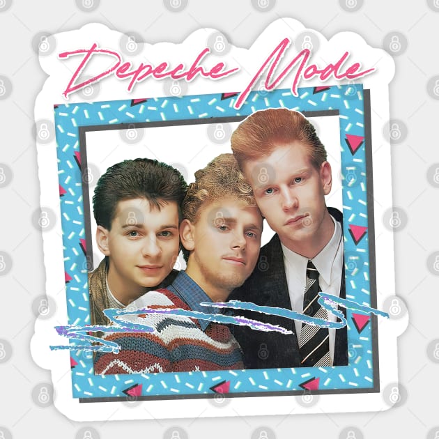 Depeche Mode // 80s Retro Fan Aesthetic Sticker by DankFutura